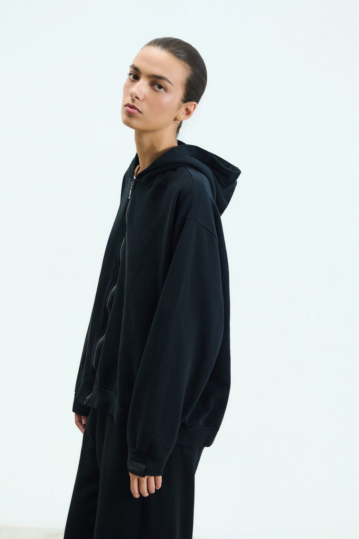 Sac & Co Stella Black Zip Hoodie