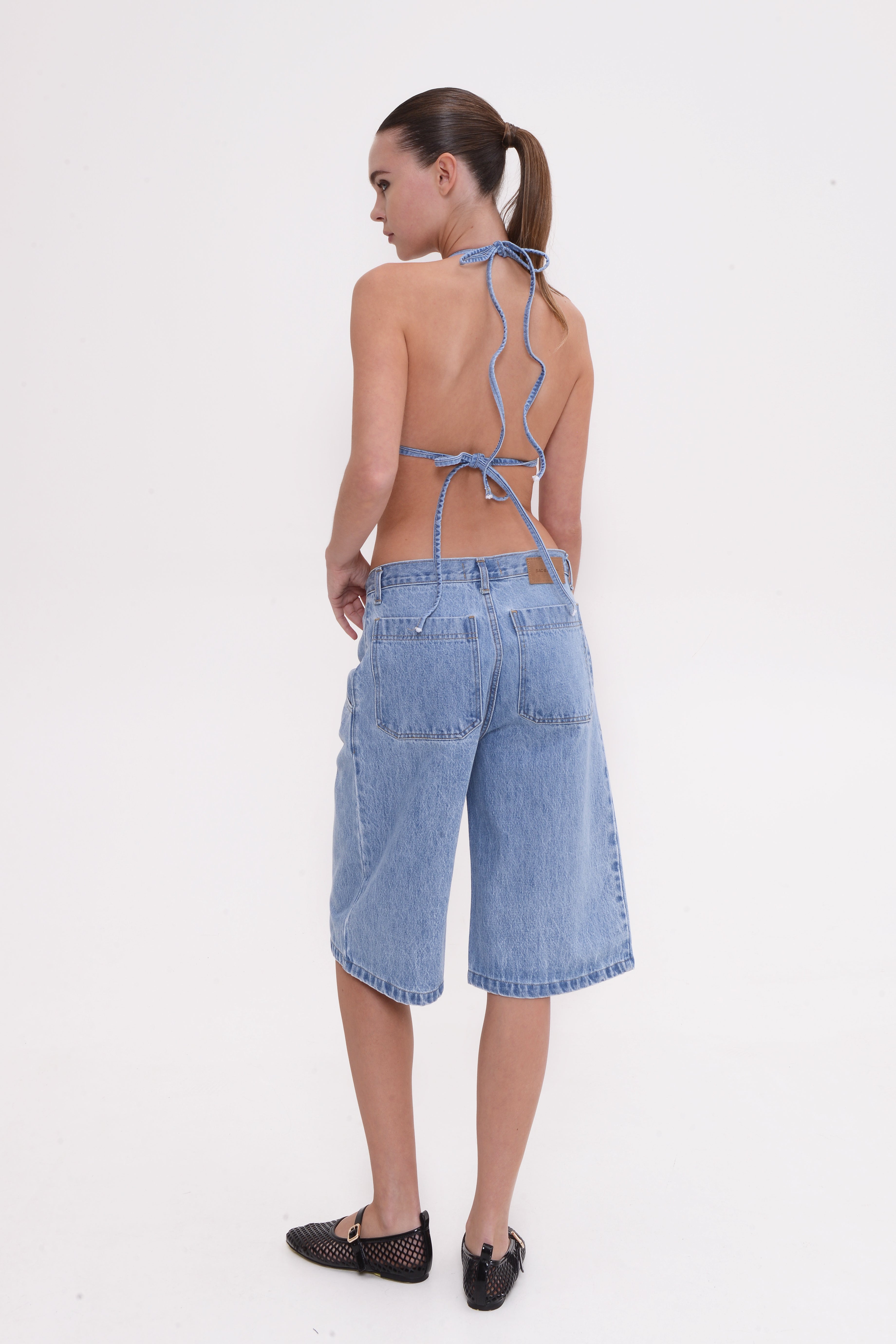 Sac & Co Wendy Denim Σορτς Light Blue