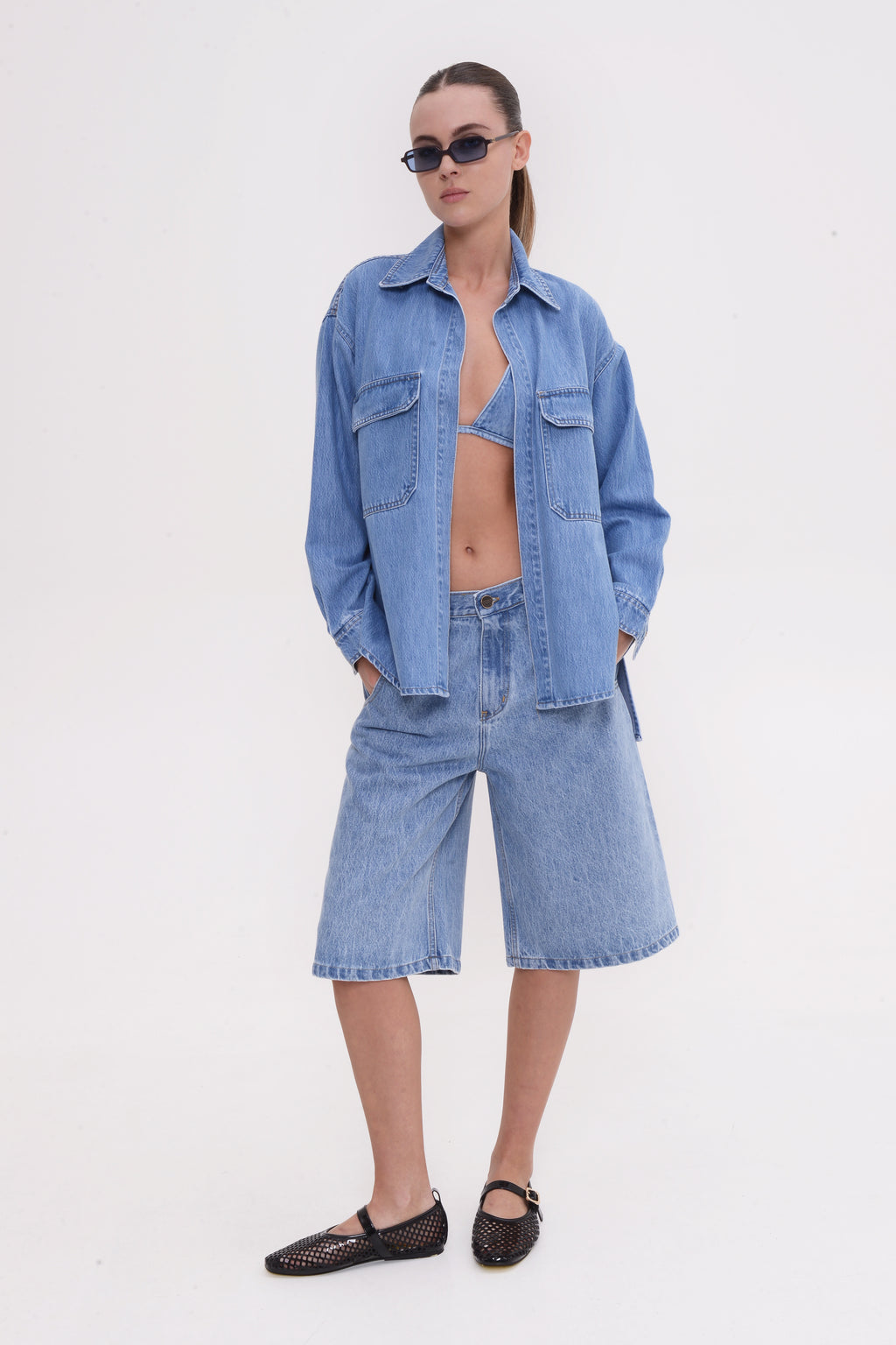 Sac & Co Wendy Denim Σορτς Light Blue