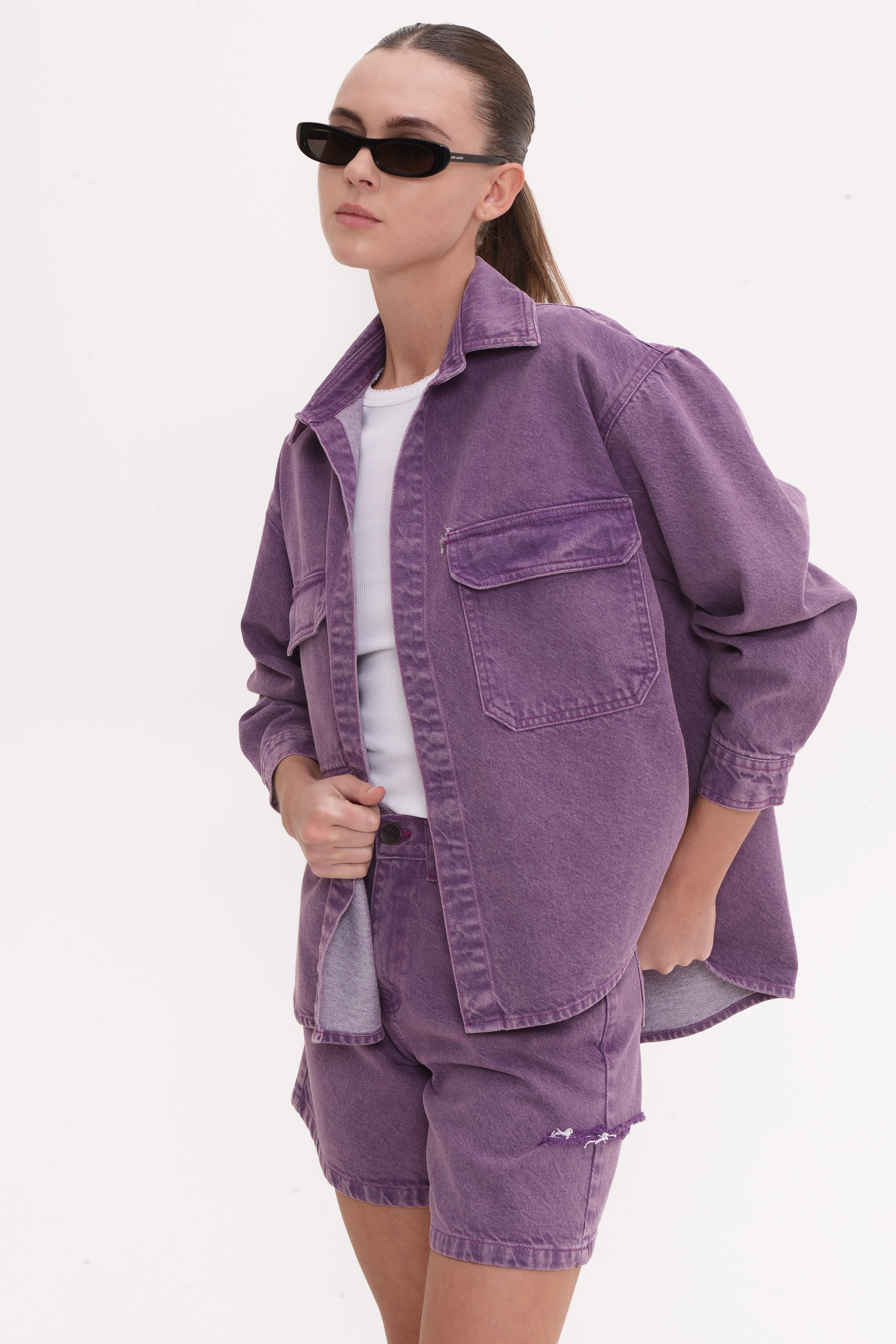 Sac & Co Veronica Jacket Denim (Purple)