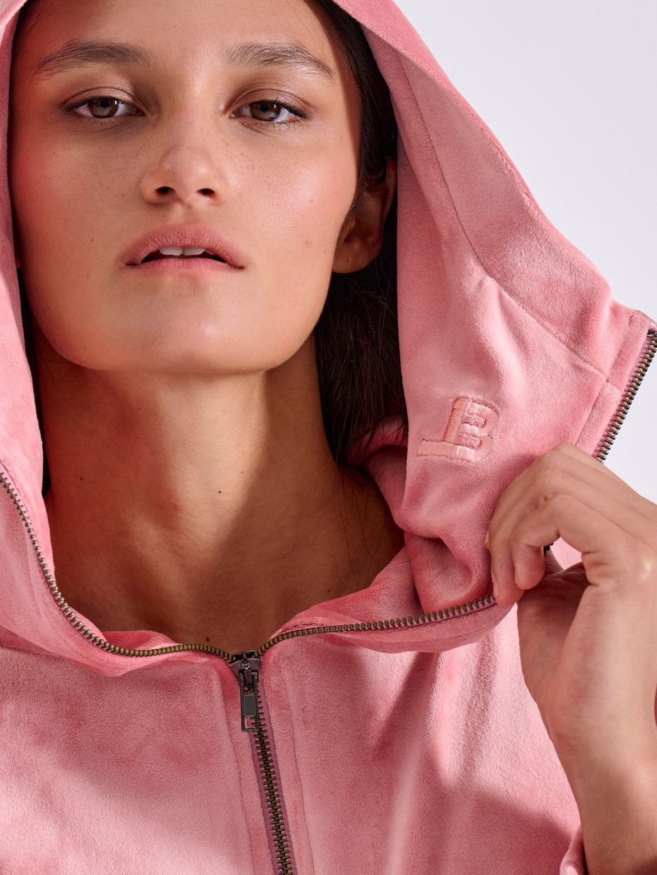 LIBELLOULA - Ροζ Βελούδινη Ζακέτα PHYLLIS