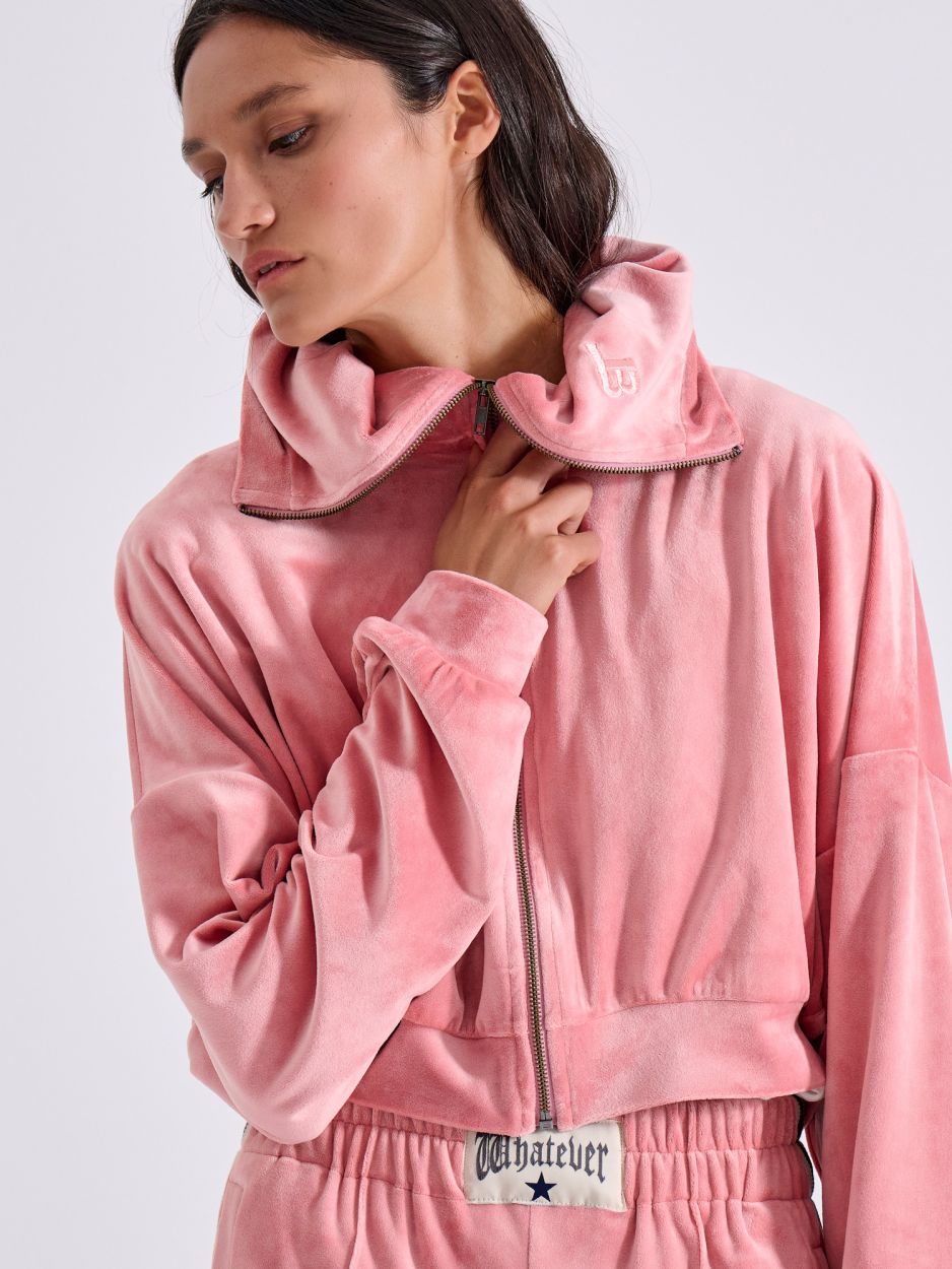 LIBELLOULA - Ροζ Βελούδινη Ζακέτα PHYLLIS