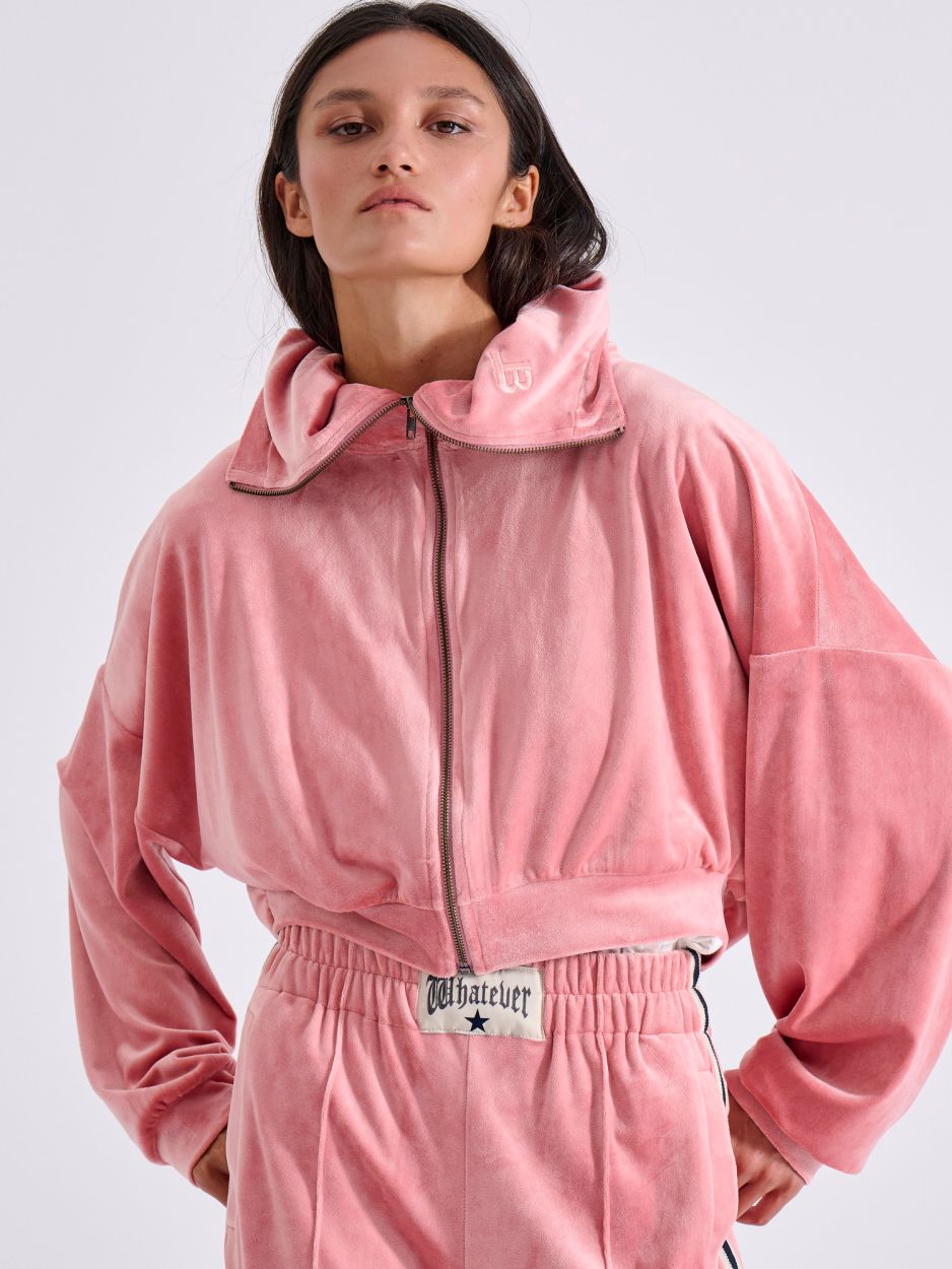 LIBELLOULA - Ροζ Βελούδινη Ζακέτα PHYLLIS