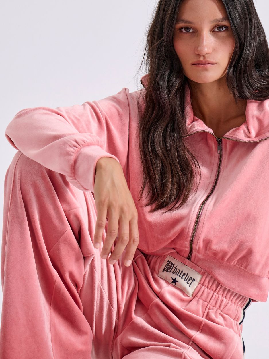 LIBELLOULA - Ροζ Βελούδινη Ζακέτα PHYLLIS