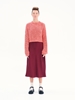 Picture of Ioanna Kourbela Midi Skirt with Waistband – Burst of Colour ( Bordeaux-Black)