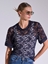 Picture of LIBELLOULA - Blue lace top KAMMY