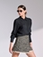 Picture of LIBELLOULA - Black and ecru boucle mini wrap skirt JOSEPH