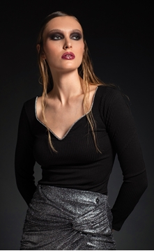 Picture of Peace And Chaos  Crystal Top - Rib