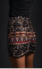 Picture of Peace And Chaos Worship Mini Skirt - Lurex