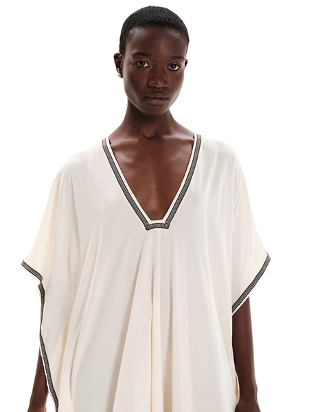 Picture of Ioanna Kourbela  Tunic – By the Pool (Ecru & Black)