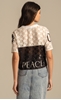 Picture of Peace And Chaos Cosmos Lace Crop Τοπ