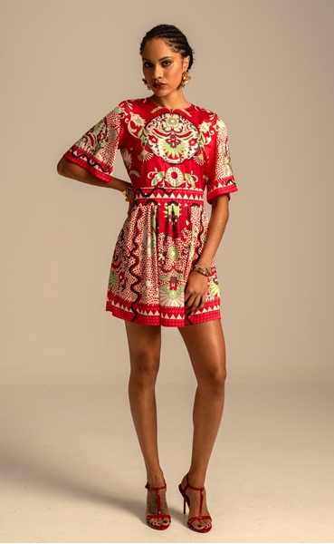 Picture of Peace And Chaos Mandala Short Dress