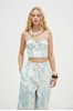 Picture of Hemithea  Charis Τοπ (White Blue)