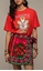 Picture of Peace And Chaos  Rapture  Wrap Mini Skirt 