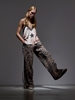 Picture of LIBELLOULA - Leopard sweatpants with side stripes and decorated waistband ZOLA