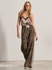 Picture of LIBELLOULA - Leopard sweatpants with side stripes and decorated waistband ZOLA
