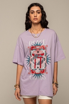 Εικόνα της Peace And Chaos Genesis T-Shirt (Λιλά)