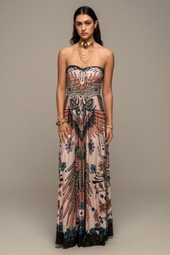 Εικόνα της Peace And Chaos Prosperity Strapless Φόρεμα