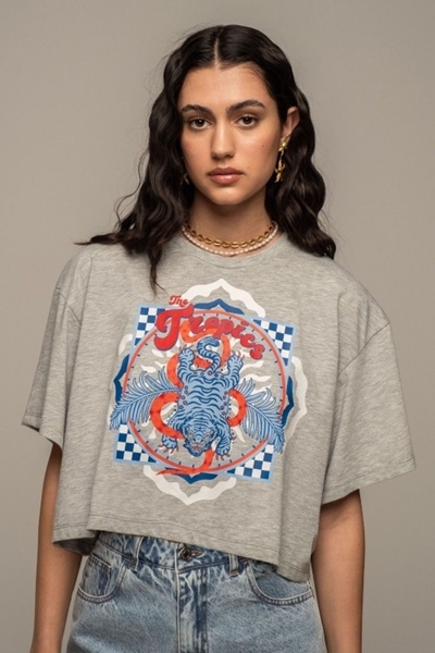 Picture of Peace And Chaos Voyage Crop T-Shirt