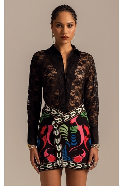 Picture of Peace And Chaos NARCISSUS MINI SKIRT