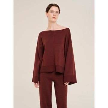 Εικόνα της Ioanna Kourbela Πλεκτή Μακρυμάνικη Oversized Μπλούζα (2 χρώματα) 