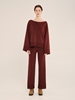 Picture of Ioanna Kourbela  Knit Long Sleeve Oversized Blouse With Front Nervure – Inner Sanctum (2 colors)
