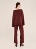 Picture of Ioanna Kourbela  Knit Long Sleeve Oversized Blouse With Front Nervure – Inner Sanctum (2 colors)