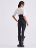 Picture of LIBELLOULA -  Black high waisted scuba shaper legging HEATHER