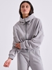 Picture of LIBELLOULA -  Grey sweatshirt with metal zipper MILLER