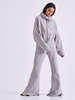 Picture of LIBELLOULA -  Grey flared sweatpants decorated with metal LB MILLER