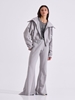 Picture of LIBELLOULA -  Grey flared sweatpants decorated with metal LB MILLER