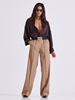 Picture of LIBELLOULA  -  Beige high waisted pants with waist band ROWAN