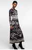 Picture of Peace And Chaos Philosophy Long Dress - Velvet