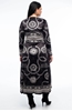 Picture of Peace And Chaos Philosophy Long Dress - Velvet